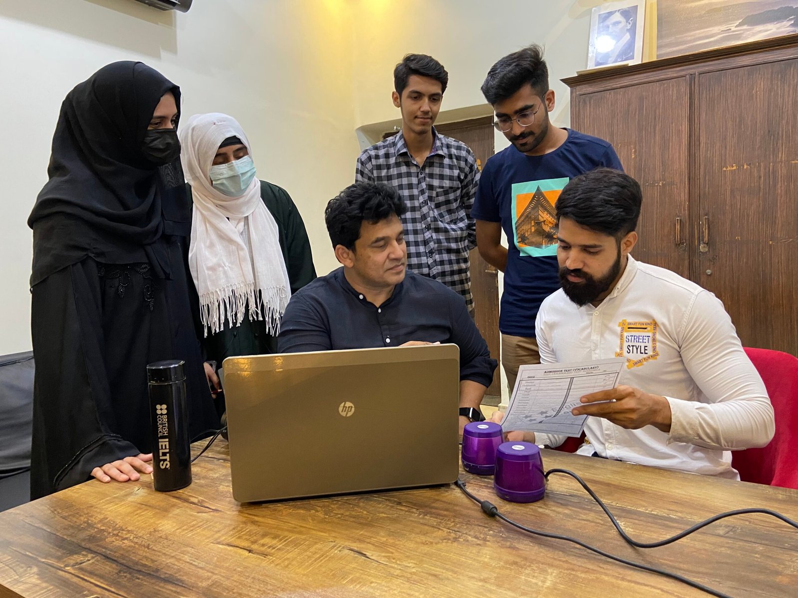 Sir imran and students