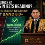 Confident professor at a podium with a 'Gold Level Trainer'